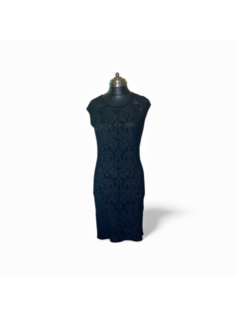 Elegant Black Lace Sheath Dress